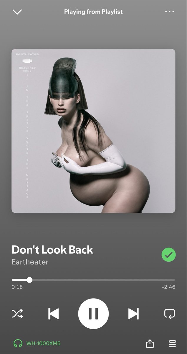 jonaharc's tweet photo. was on the bus and i opened spotify to put this song on.
the lady sat next to me took one look at my phone, saw the cover, and instantly stood up to sit elsewhere. https://t.co/teOjbMs4EH