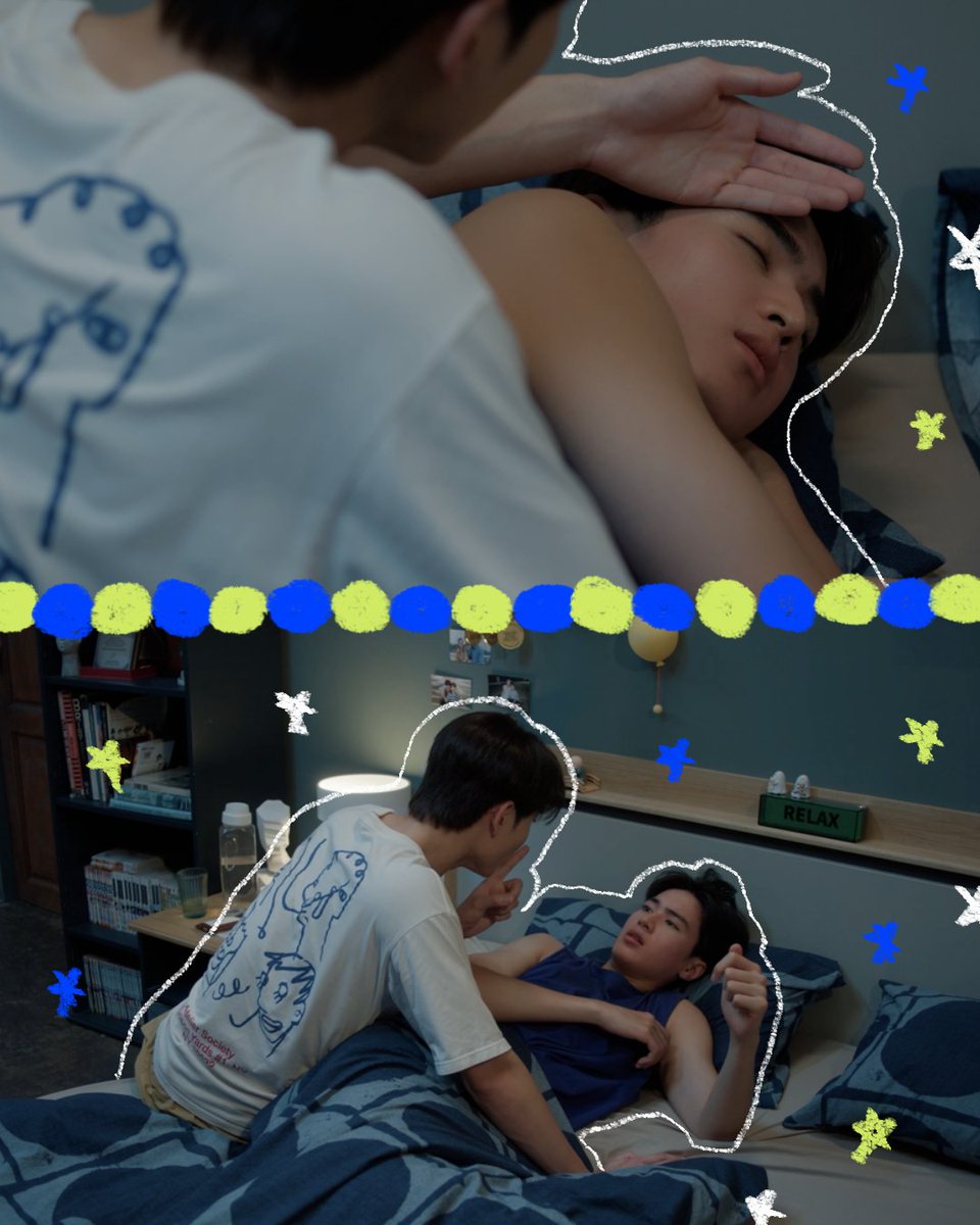 MatchPointGMMTV's tweet photo. พี่เบ (ไม่ได้) Said : สงสัยไข้ขึ้นมากไปทำไมลืมตามาเจอคนน่ารัก...

หยอกกกกกกกกกกกกกกกกกกกกกกกกกกกกกกกกกกกกกกกกกกกกกกกก😜
#MatchPointSeriesEP4
@wwwteshow06 @PKrittanun https://t.co/61TYD4NYmq