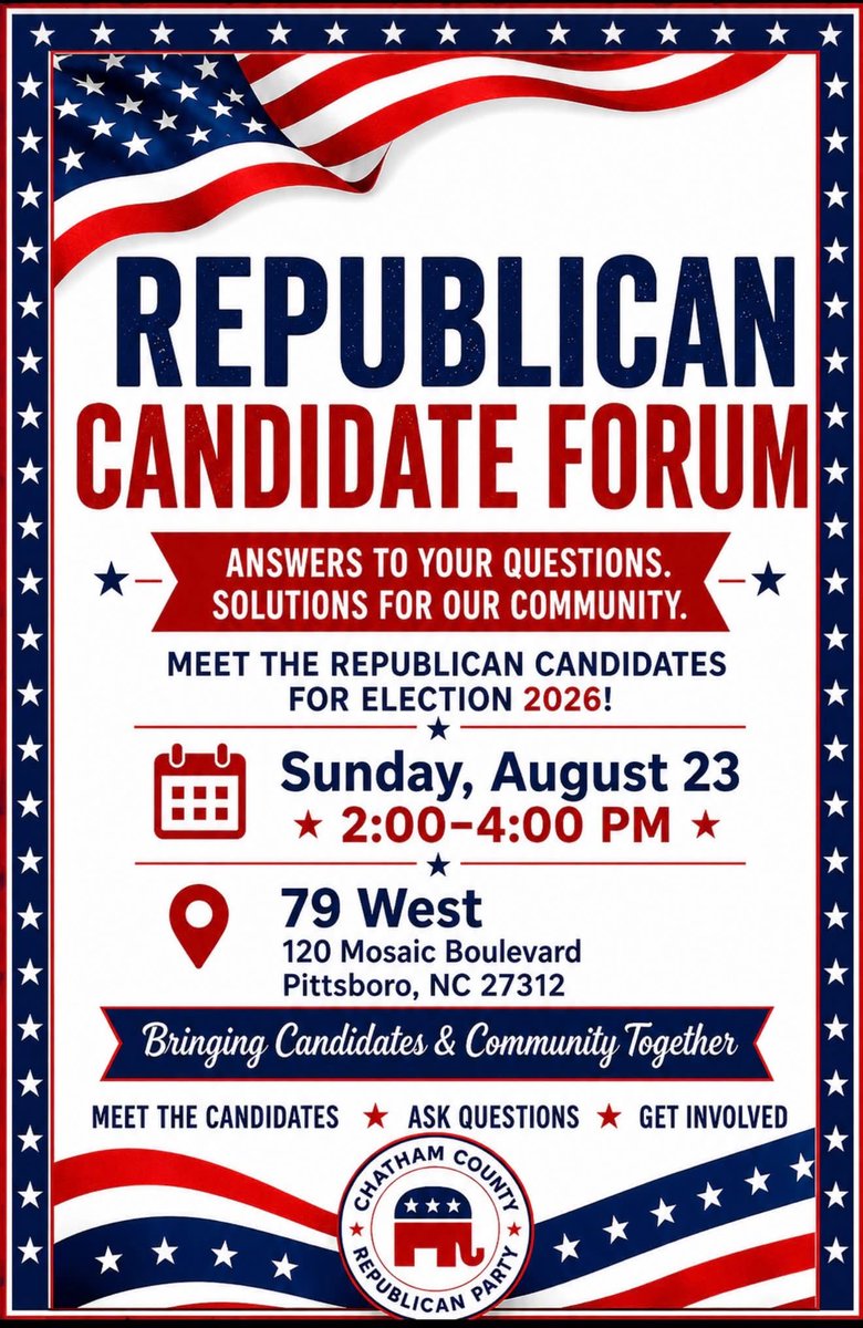 GanorkarMax's tweet photo. Looking forward to it @ChathamGOP https://t.co/UhBQa595j4