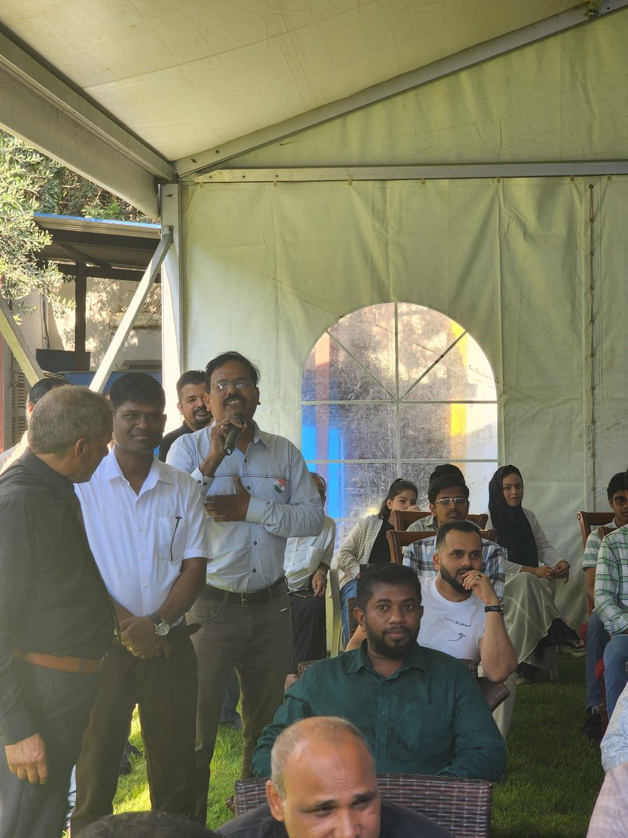 Indiainlibya's tweet photo. As part of 80th Independence Day Celebrations in Libya, the Embassy of India, Tripoli organized a Special Quiz on “Bharat ko Jaaniye” on 15 August 2026. Members of the Indian diaspora and Libyan friends across all age groups participated with great enthusiasm. Ambassador of India Dr. Hifzur Rahman felicitated the winners at the closing of the ceremony.