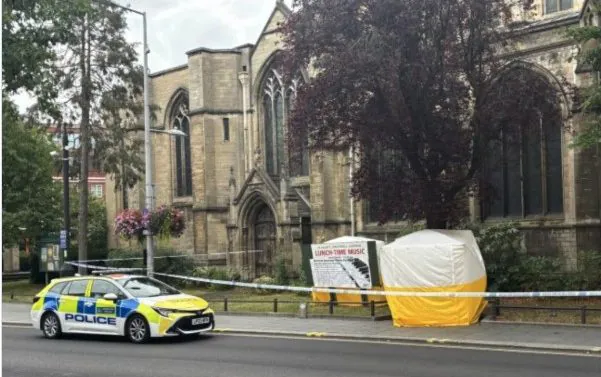 BasilTheGreat's tweet photo. 🚨NEWS: An Eritrean migrant has been convicted after he grabbed an elderly male pensioner walking down the street, dragged him behind a hoarding at St John's Church in Harrow, North London and raped him 

The attack happened in broad daylight, with the terrified old man trying to call for help but his muffled cries were drowned out by the noise of nearby traffic

The UK is experiencing a migrant rape epidemic

Andy Burnham does nothing to stop it