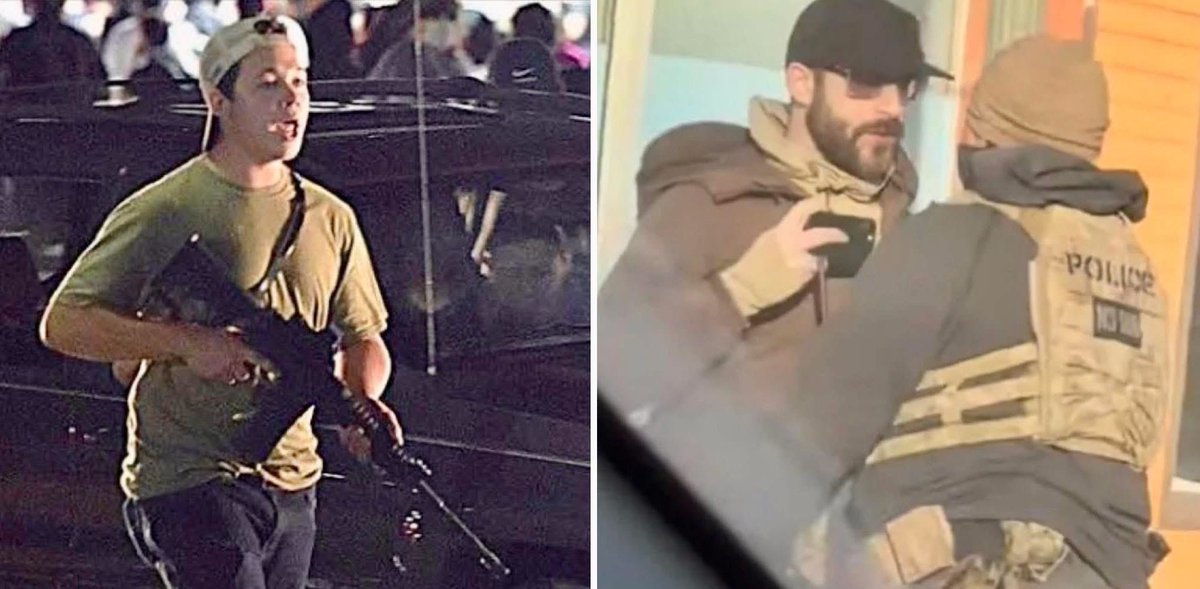 Dad_2_The_Bone's tweet photo. A quick reminder that Kyle Rittenhouse showed up to a protest like this, shot and killed others and was celebrated by MAGA. Meanwhile Alex Pretti showed up to a protest like this, was shot and killed, then condemed by MAGA. Please stop saying this isn’t political. https://t.co/Zu7E4v0yP1