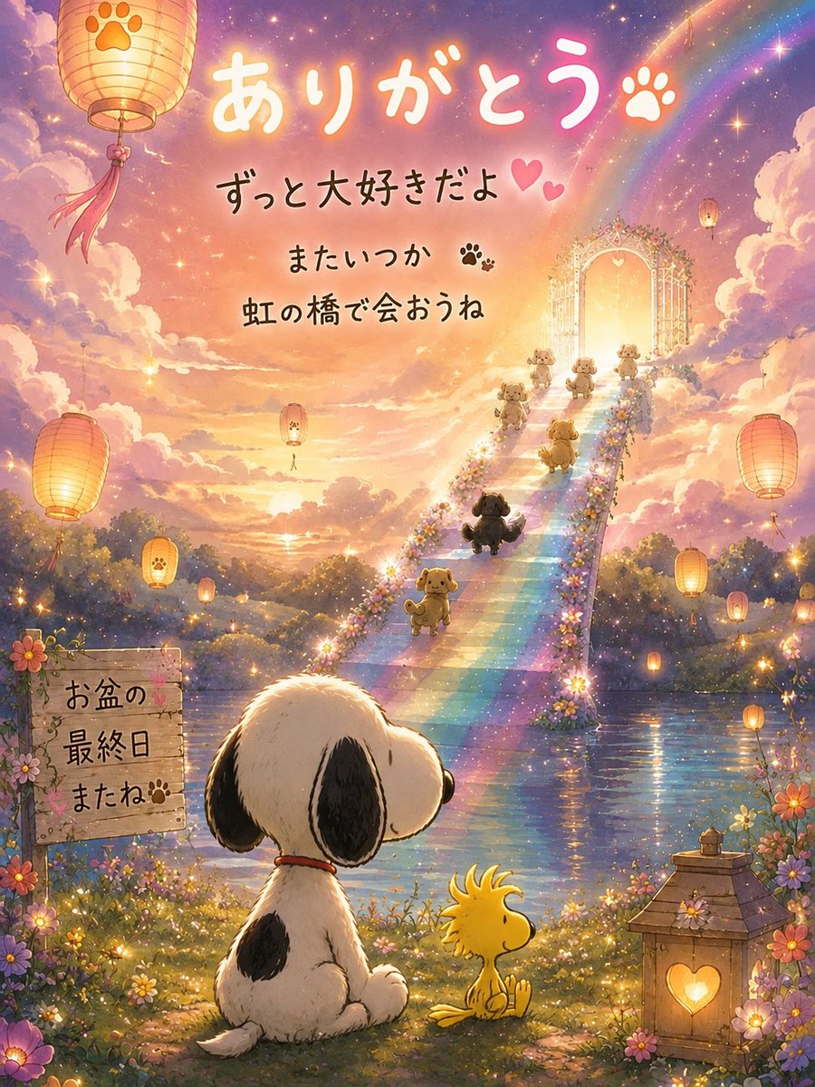 snoopyb047's tweet photo. みんな気をつけて帰るんだよ🌈 https://t.co/X2NEH0eObx