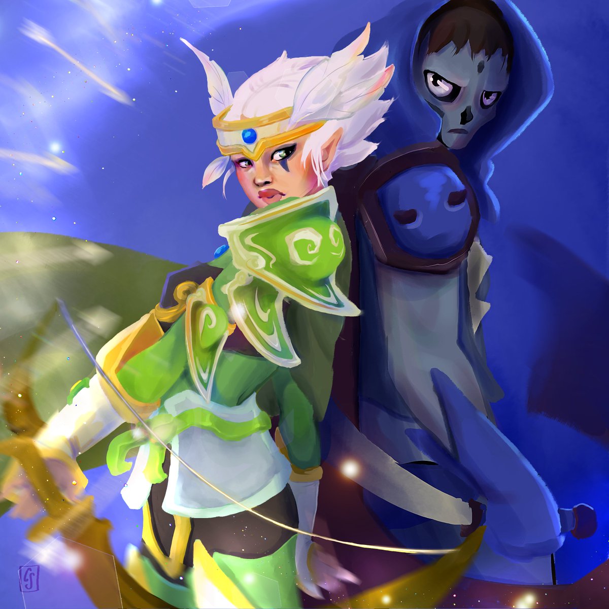 PeronaCBlue's tweet photo. last drawing #dofus
(dessin de la Crâ de @humilityfr et du Sram de Guigui) https://t.co/XRoSMy1nZQ