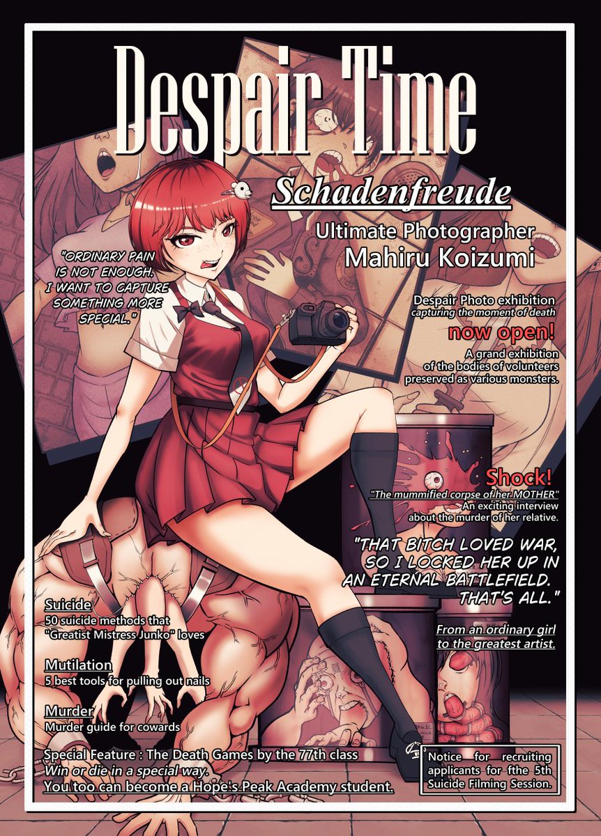 jonggoon's tweet photo. Mahiru Koizumi, as a true Remnant of Despair.
Are you ready for this?
https://t.co/2tRgEyCwDM
#Danganronpa #MahiruKoizumi #DanganronpaFanart #RemnantsOfDespair #SDR2 https://t.co/0LLpV1PI8R
