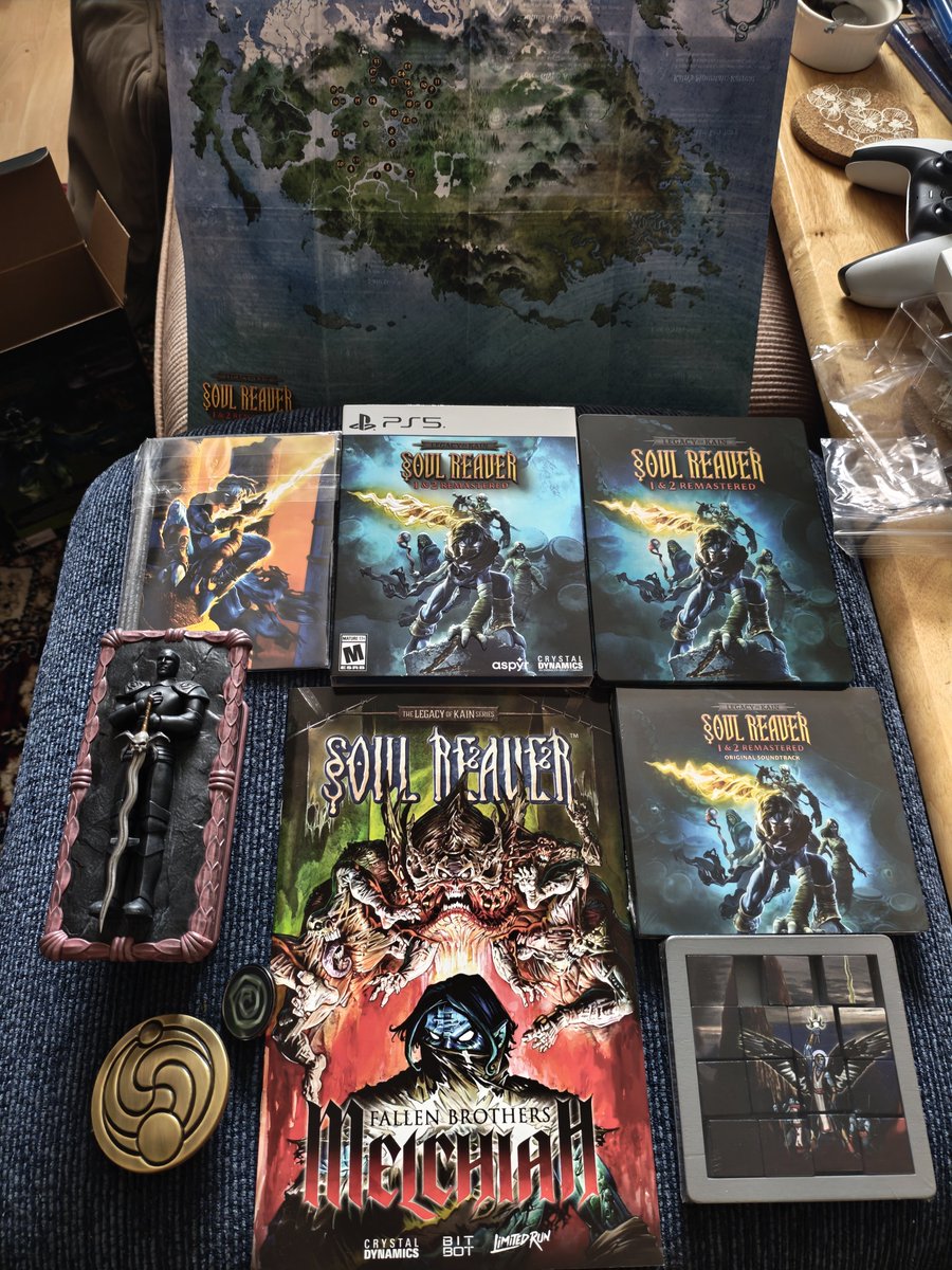 RainaAudron's tweet photo. Happy 27th birthday to Soul Reaver! 🥳 This game changed my life and I'm so glad I was able to bring it back from the Underworld! I opened the LRG edition today for this occasion (thanks to @William_Faure) and enjoyed the physical goodies it came with!✨
#soulreaver #legacyofkain https://t.co/XGIJ9kRC6g