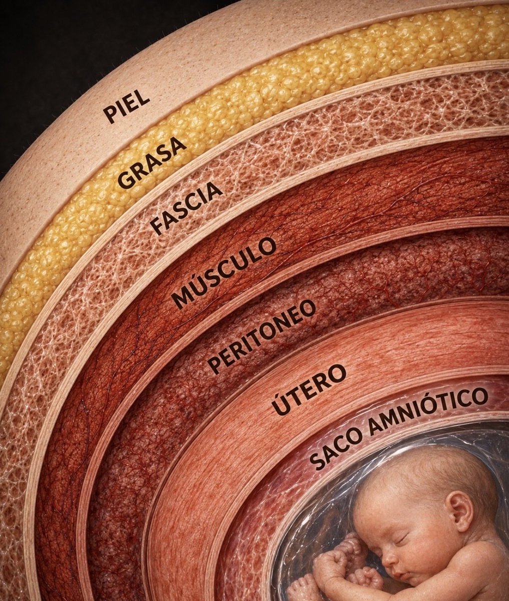 drcdebonrostro's tweet photo. ⚠️ Una CESÁREA puede durar relativamente poco, pero para llegar hasta el bebé hay que atravesar, y después reparar, distintas capas de la pared abdominal y del útero. 🧵👇🏼￼ https://t.co/BHzuCL09bV