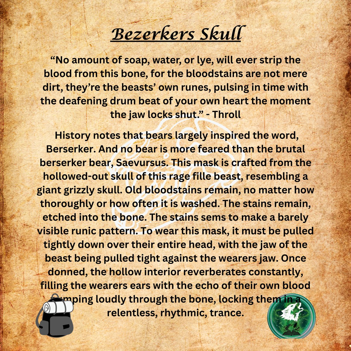 TheWolvenScribe's tweet photo. https://t.co/lPWzP4z5jm

#WolvenScribe #Content #BezerkerSkull #Pathfinder #Rawr https://t.co/1pugW7Ro2p