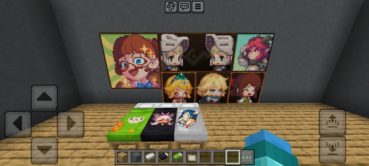 LuisFerNicols1's tweet photo. Cosas qué he agregado:
•Agregue más cuadros y otros 2 diseños para las   camas,

•acabé la armadura completa y agregue a la pequeña princesa como totem, 

•remplaze las remolachas para que fueran los pimientos y hice qué el allay fuera la pequeña princesa. https://t.co/mur6jw2kbC