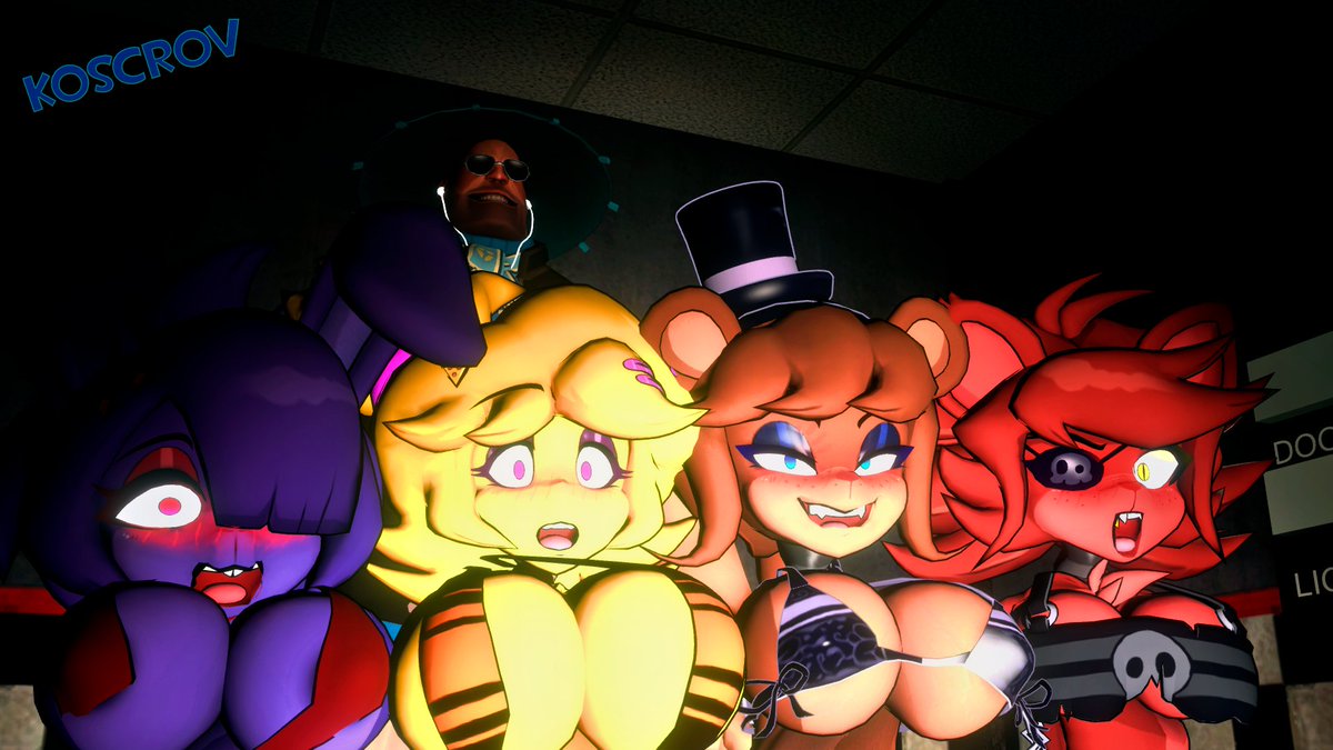 koscrov's tweet photo. 🤖 It's time to f%ck animatronics!! 🤖

🍉 The NSFW version on my Boosty: https://t.co/VanDdRCfYU 🍉

#koscrov #tf2 #gmod #3d #tf2heavy #fnia #nsfw #bonfie #chiku #frenny #fexa #fazclaires #fniagirls #r34 #fazclaireNightclub https://t.co/Fu1wuOpkoX