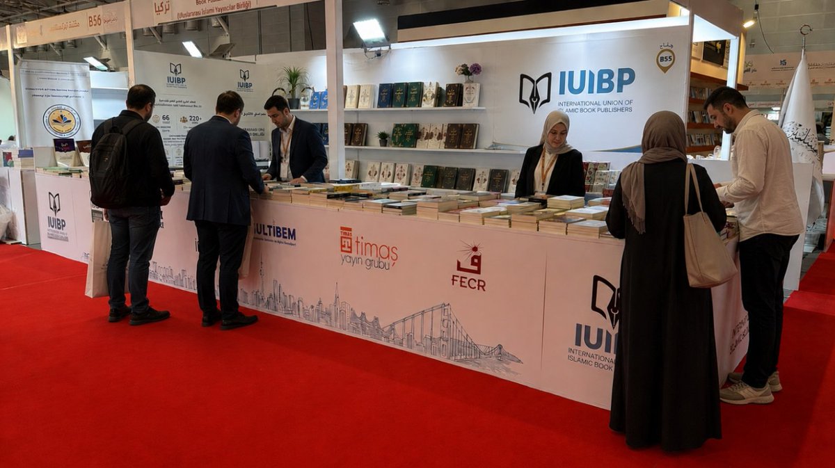 iuibpublishers's tweet photo. 11th INTERNATIONAL ISTANBUL
ARABIC BOOK FAIR

Istanbul is once again hosting one of the important gatherings of the Arabic publishing world.

The 11th International Istanbul Arabic Book Fair brings together more than 300 publishers from over 30 countries, with thousands of books meeting readers and visitors.

At this important gathering of publishers, authors, academics and readers, IUIBP is proud to take part with a joint stand, with the valuable support of the International Religious Publishers Association in Türkiye.

We are here to connect with publishers, strengthen professional partnerships, and further expand our global publishing network for books, knowledge and civilization.

15–23 August 2026 | Istanbul | Stand B55

IUIBP
International Union of Islamic Book Publishers

A Global Publishing Network for Books, Knowledge and Civilization...