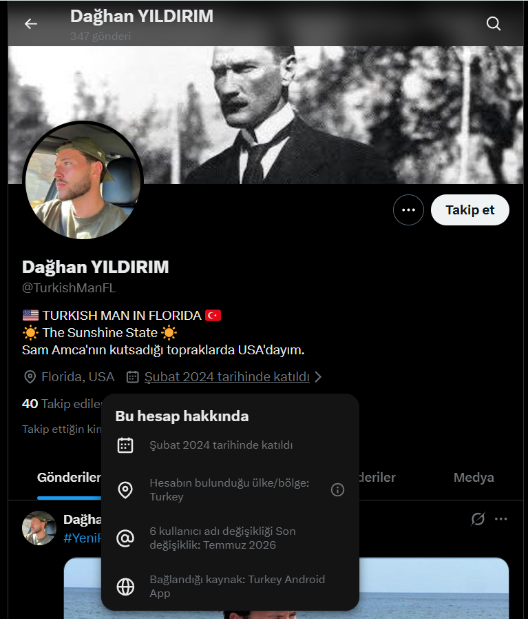 uckanduygu's tweet photo. @TurkishManFL @busecepgi @gusholderhaber 1 profil fotoğrafın başkasına ait 
2 kendin diye gösterdiğin fotoğraflarla profilindeki fotoğraf aynı kişiler değil 
3 senin gibi ezik turşu bidonuna dönmüş ucubeler genelde ruh hastası olur ve başkalarına ait fotoğrafları kullanıp asla yaşayamacağı ülkelerin hayalini kurar https://t.co/tET3Himzjx