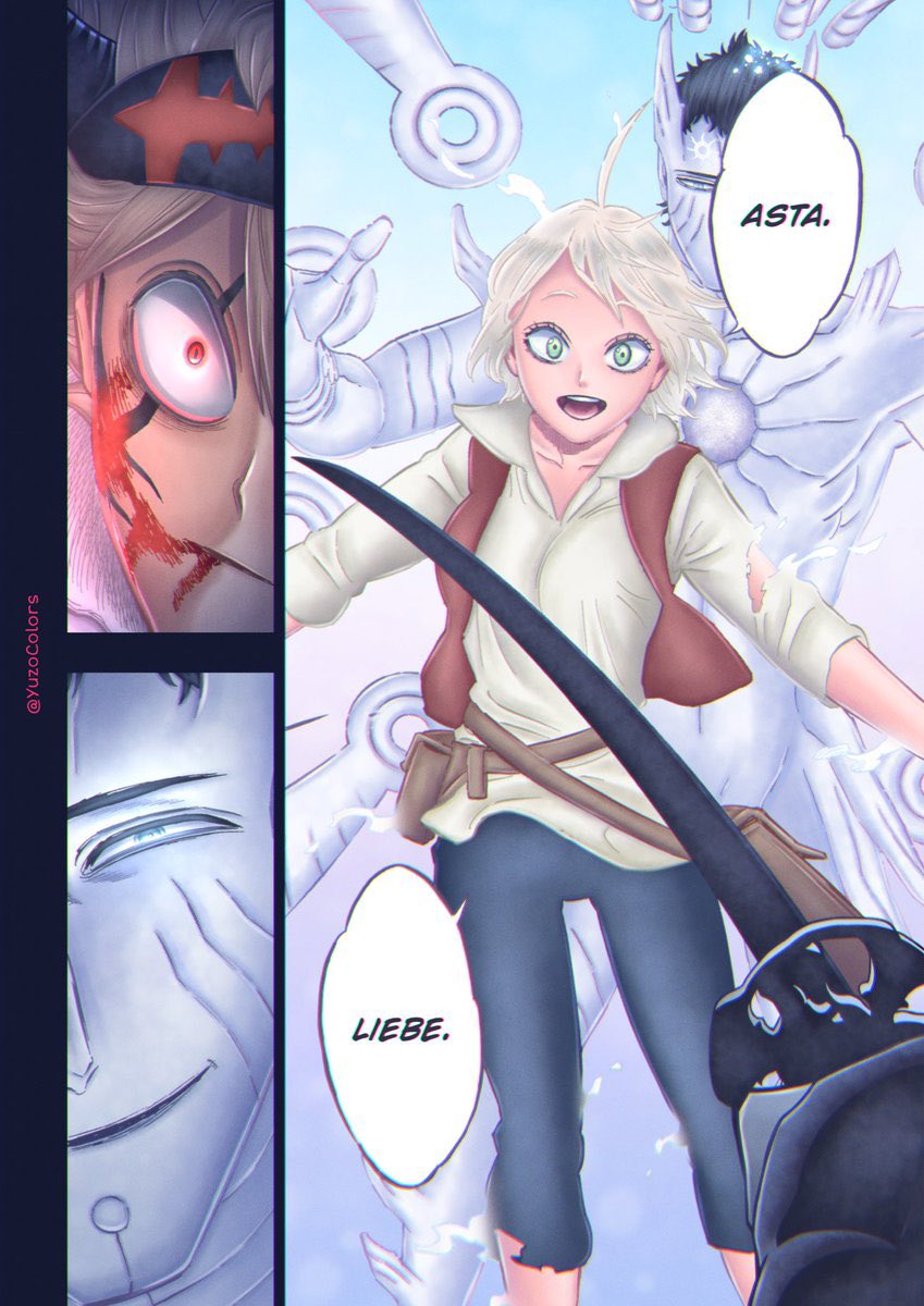 BCloverActuFR's tweet photo. ‼️ SPOIL BLACK CLOVER #BCSpoilers ‼️

YŪKI TABATA révèle les détails de la RENCONTRE entre LUCIUS et LICITA !

Question : "Lucius avait donc déjà rencontré Licita, la mère d’Asta ?"

Tabata : "Plutôt que de dire qu’il l’a rencontré, Lucius a été témoin du moment où Licita est morte.

Cela s’est produit juste après le départ de Lucifero. Même s’il ne s’était manifesté dans le monde des humains que de manière incomplète, l’apparition de Lucifero dans le monde réel était un événement suffisamment important pour que Lucius ne puisse l’ignorer.

Lorsqu’il est allé observer la situation, il a également vu Licita sur le point de mourir. 

La constitution de Licita étant extrêmement rare, Lucius a également récupéré son cadavre."