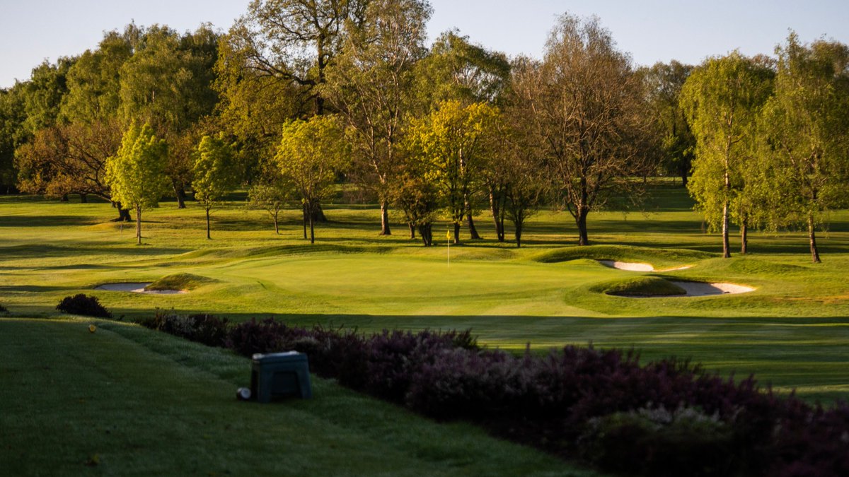 OltonGolfClub's tweet photo. The 11th green appears deceptively flat from this angle, but don't be fooled. A back pin sets up an uphill putt, the good news. Miss it long, and you'll quickly understand why that's not where you want to be. https://t.co/J5A40tf8Xs