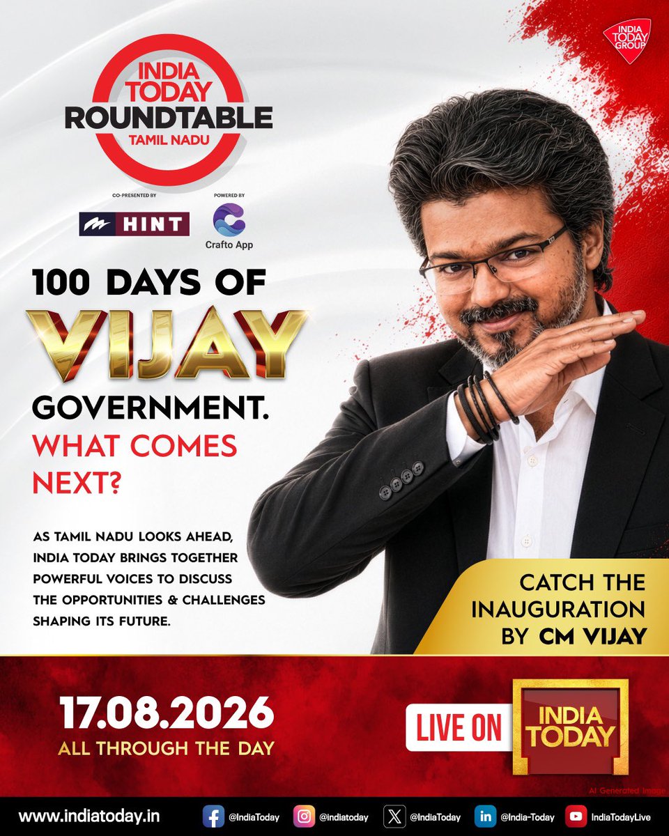 Akshita_N's tweet photo. LIVE starting 10am tomorrow on @IndiaToday!!! https://t.co/76lOtS8MMx