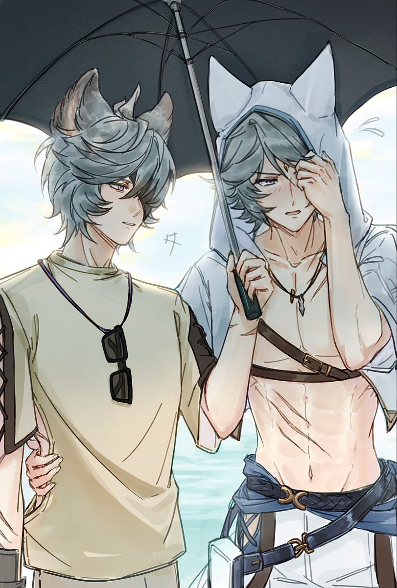 Pavilion_w's tweet photo. 水着🐺🐺 https://t.co/R2iXSywWDw