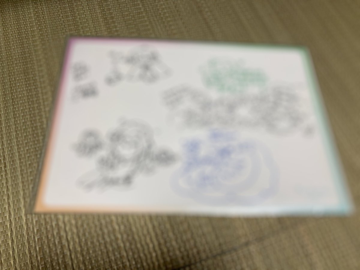 ItpmhE's tweet photo. 1日目の3枠目と4枠目のスペシャルサイン当たったので少しだけ(*´ω｀*) https://t.co/4mX7bG6JUY