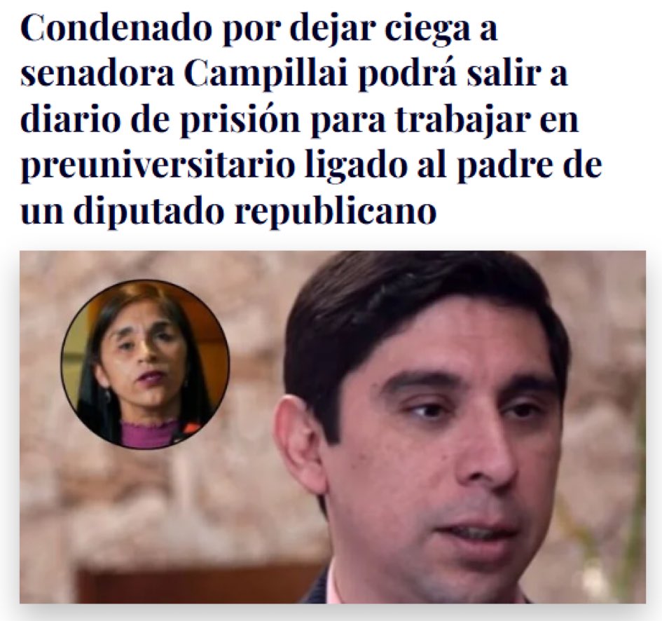 exhitchcok's tweet photo. Este degenerado de Patricio Maturana no solo dejó ciega a la senadora @DignidadFabiola a propósito disparandole a la cara a corta distancia sin que ella no hiciera NADA para provocar esa acción asesina.
Si no que además le pegaba y abusaba de su ex mujer al punto de mandarla constantemente a los Cesfam a sanarse las heridas.
Como consta en las denuncias en su contra por ella.
Bueno a esta bestia, tanto @Cami_FloresO como la @capitanarod defienden para que salga libre.
Para estas psicópatas fascistas este delincuente asqueroso está; 
 “Preso Por Servir”.
La verdad que la aberración moral y ética es incompatible con la buena convivencia cívica.
Y el @PJudicialChile se está dejando presionar al darle beneficios carcelarios a este criminal de Patricio Maturana.