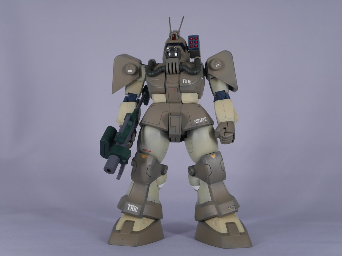 igunaiter4423's tweet photo. #ダグラム #太陽の牙ダグラム #マックスファクトリー
アビテート T10C ブロックヘッド（Xネブラ対応型）　
完成
本編見てからコンバットアーマー作りたい欲から製作しました。
見る前はあんまり好きでなかったが、物語後半から出番が多く見ているうちに好きになってきた。
ダグラムの対抗馬という立ち位置が良かった（初登場時）

（正直ビックEガンが効かないのがヤバいと思った）