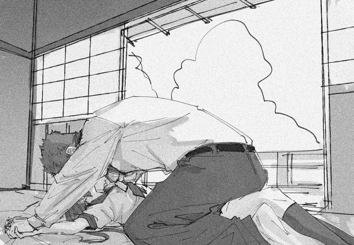 uramorimorimori's tweet photo. 幼馴染のオニ主2を描こうとした https://t.co/5fN2AhWKzC