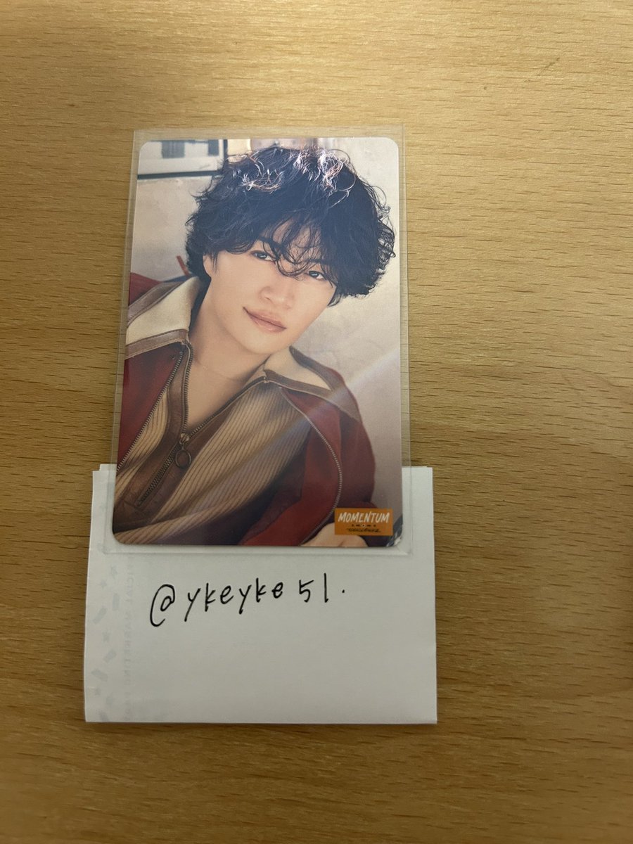 ykeyke51's tweet photo. @sz_fk_24 初めまして。
検索より失礼いたします。
当方MOMENTUM初回A菊池を所持しております。
STS/レシピ通常盤佐藤・篠塚との交換は可能でしょうか。
ご検討よろしくお願いいたします。 https://t.co/r9HnXWseHK
