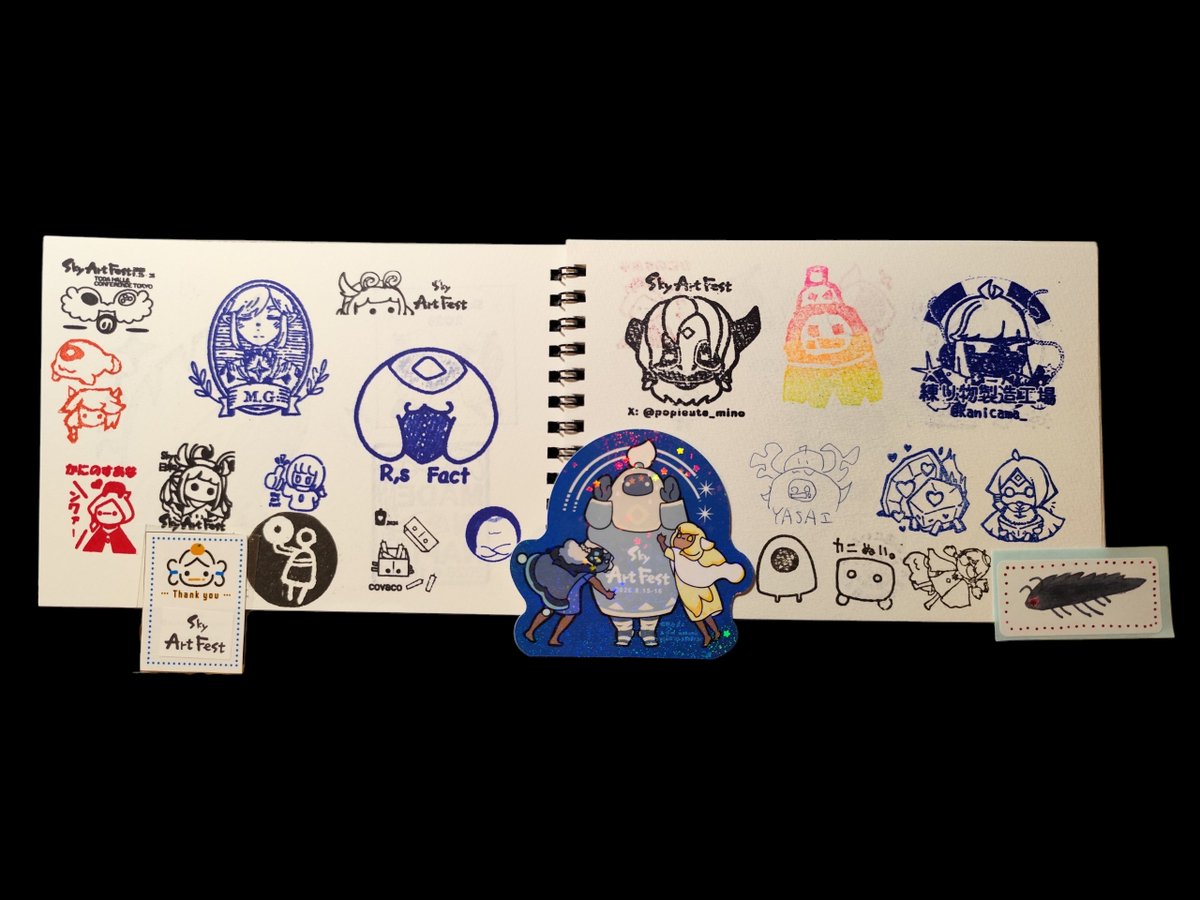 macaroni1152's tweet photo. 記録(2/3)
戦利品ズームアップver.

クリエイターさんごとのSkyを感じられて、眺めていると和む…。 https://t.co/IxwIZ9KRPg