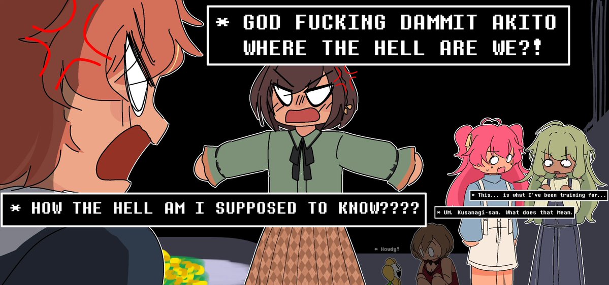 tinkonkas's tweet photo. so basically the plot of world link 3.5 #prsk_fa https://t.co/zSl5jdK1xB