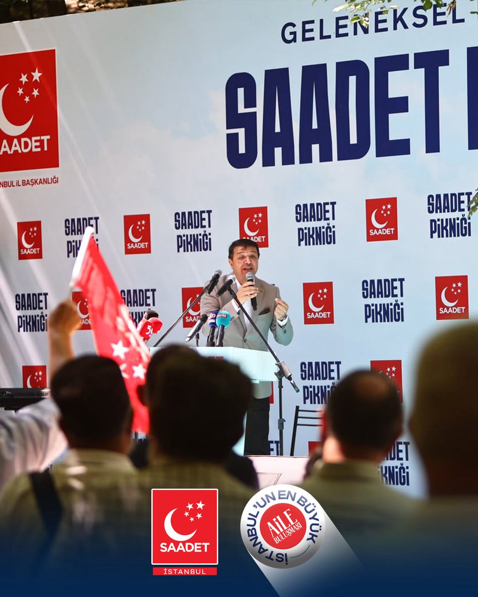 SaadetIstanbul's tweet photo. Genel Başkanımız Mahmut Arıkan, Geleneksel İstanbul Saadet Pikniğimizde teşkilat mensuplarımıza ve misafirlerimize hitap etti. https://t.co/CT376ROjqX