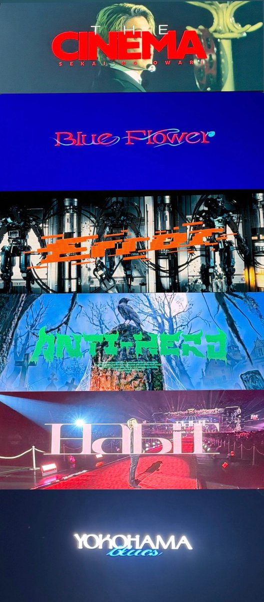 sunny_howrock's tweet photo. SEKAI NO OWARI  THE CINEMA
東京ドームFinal
セトリ
1日目に諦めた曲名を2日目に完遂できた！ https://t.co/3vYy549M5r