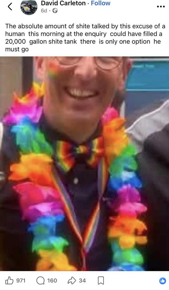 MatthewTaylorNI's tweet photo. Vile homophobia being displayed against Andrew Muir- all political parties must condemn this abuse. https://t.co/kLfkILlbu5