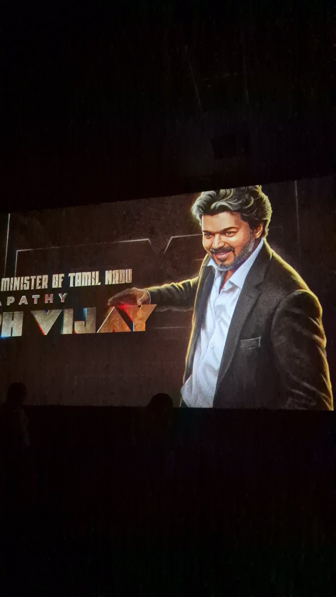 karthikrubilux's tweet photo. Watching #Thalapathy #CMJosephVijay‌   #jananayagan 25th day special @GKcinemas 🔥 in this given gift to all Audience with his son🩵 very nice bro @GKcinemas Thank you so much for this Gift 🩵. https://t.co/EMJio5QDGA