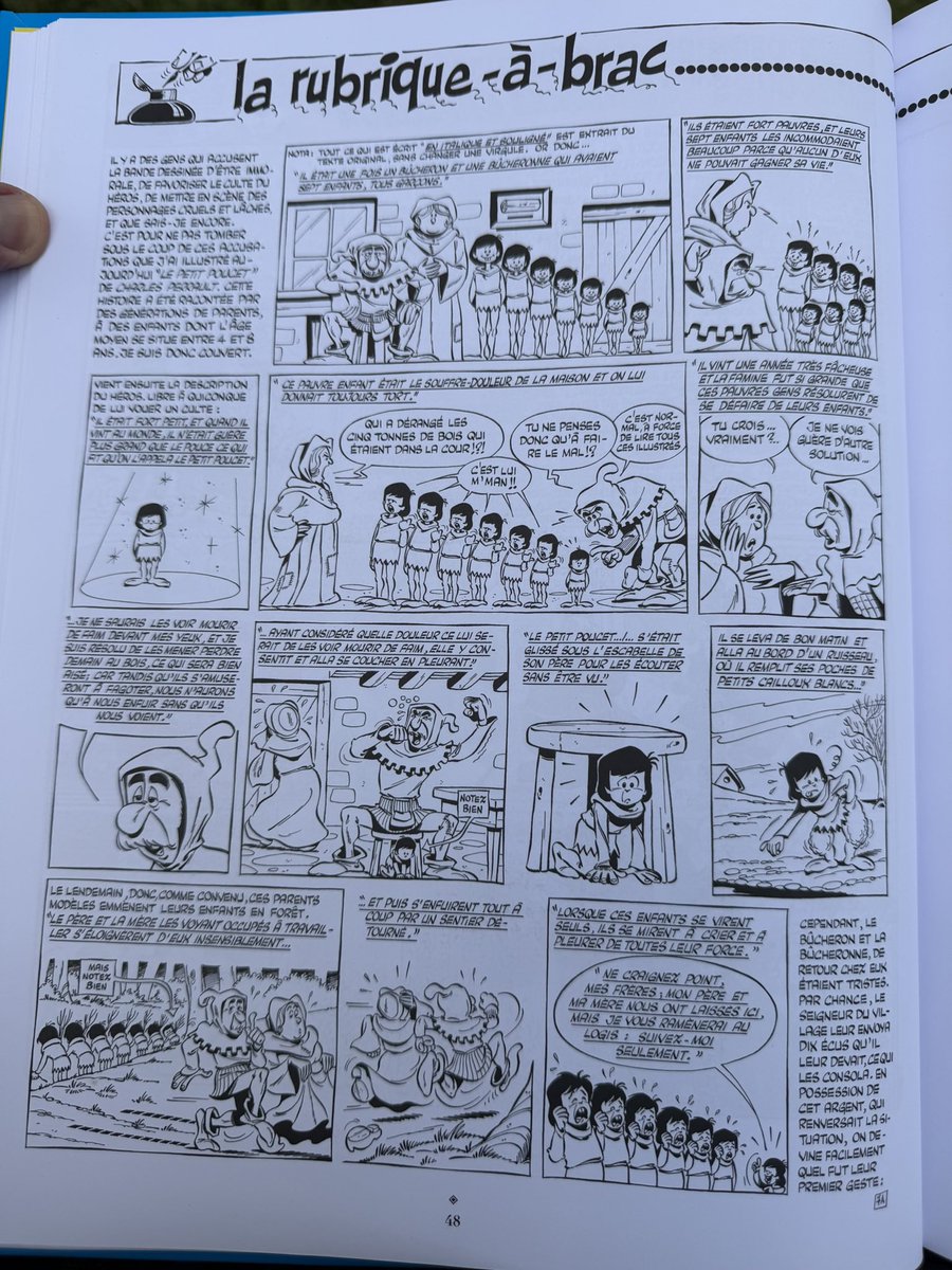 jonasforrest66's tweet photo. #BD le génie de #Gotlib la rubrique-à-brac et relecture du Petit Poucet. Un régal. Œuvre à lire absolument. https://t.co/h7nhP7jp7A