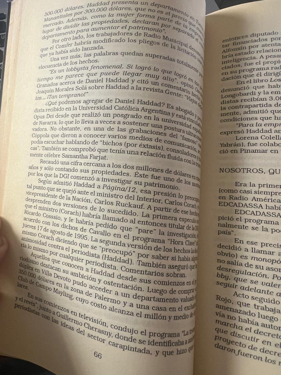 christiansanzok's tweet photo. Daniel Hadad es un bribón de vieja data. En mi libro "La mafia, la ley y el poder" (Ed. Dunken, 1996) le dedico varias páginas a sus trapisondas https://t.co/5jNxcEJ6hR
