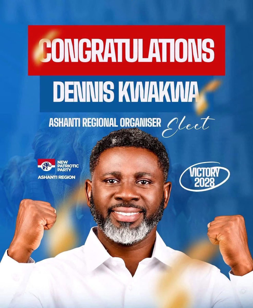 theSKI_'s tweet photo. Time is the disposer of all human affairs. Congratulations Commander Dennis Kwakwa, NPP Ashanti Regional ORGANIZER ELECT❤️🎉. https://t.co/EgQgyq3sAg