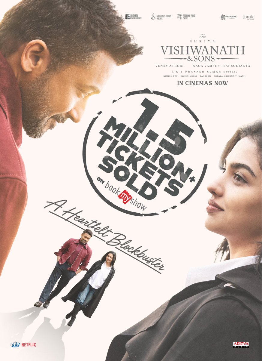 kollywoodtalks's tweet photo. #VishwanathAndSons crosses 1.5 MILLION+ tickets sold on @BookMyShow and keeps growing
#BlockbusterVAS
#BlockbusterVishwanathAndSons https://t.co/xK3IAicFgu