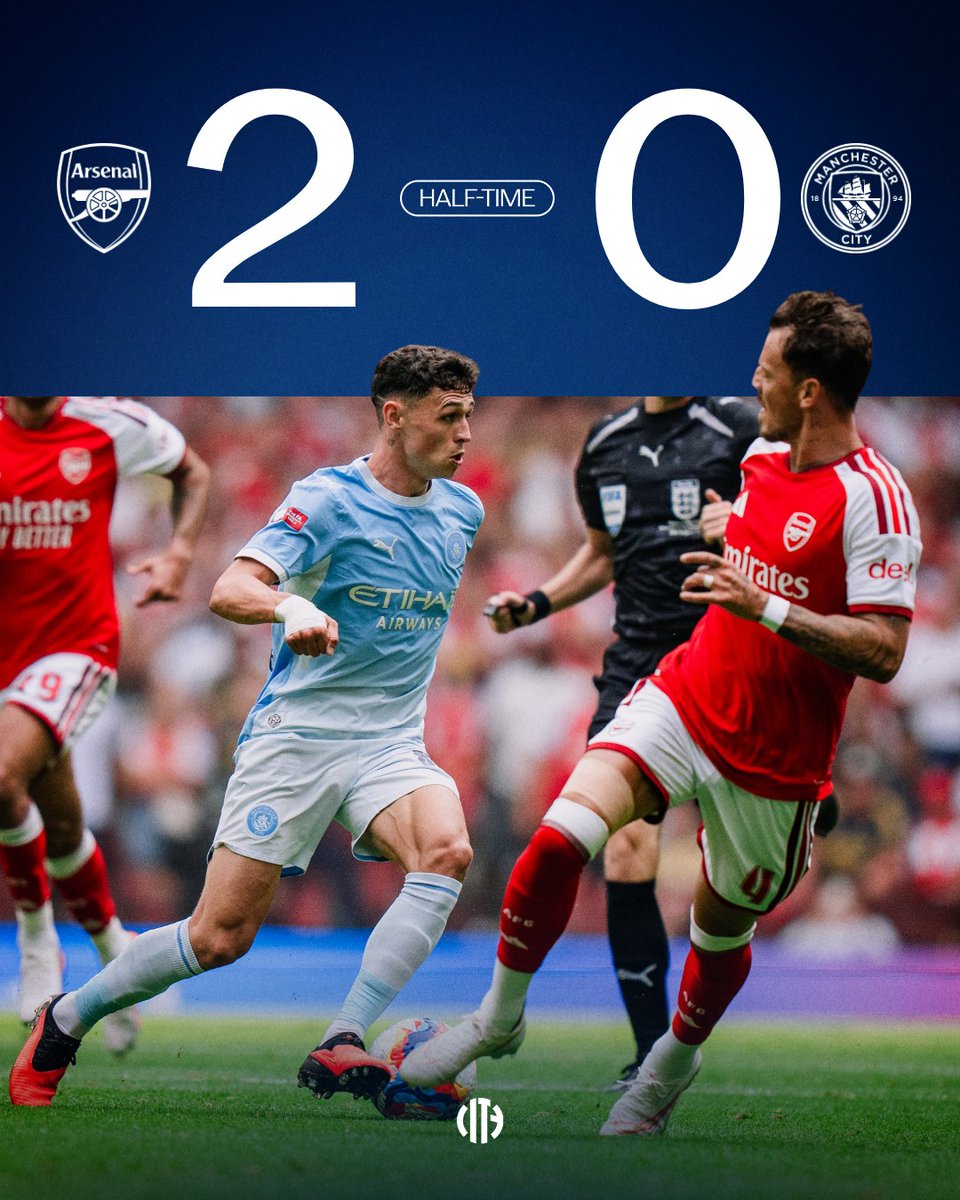 ManCity's tweet photo. Behind at the break.

🔴 2-0 🩵 https://t.co/Z6oaojH8tP