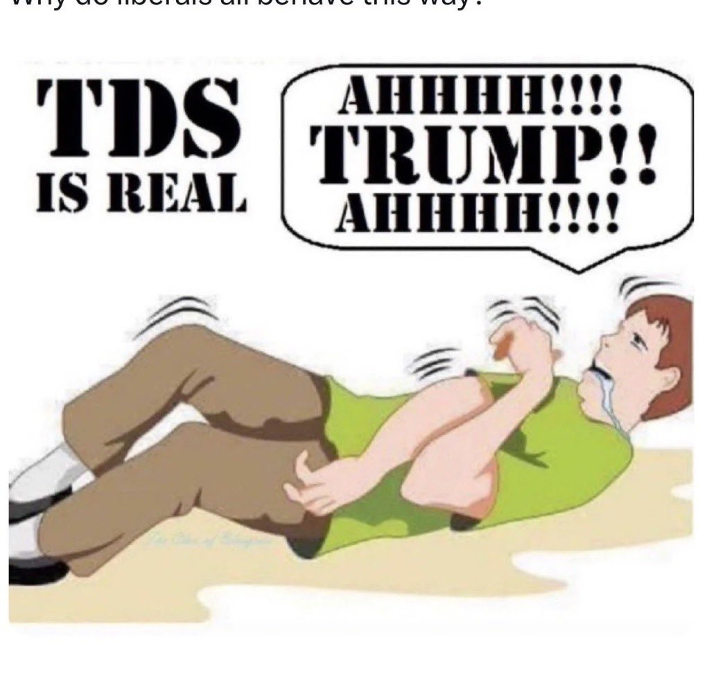 soeltrain's tweet photo. @Cman0ww @Amy_Siskind It’s called TDS https://t.co/v59764wYB6