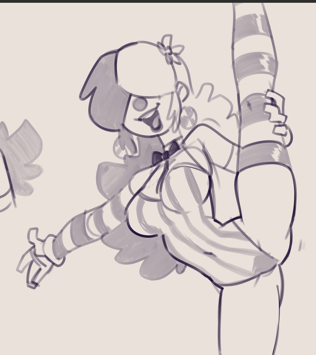 teelokay's tweet photo. Hope you guys aren't tired of clown girls yet.

I've drawn her a bunch. https://t.co/bkkCwvtRzm