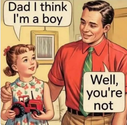 dugger14678's tweet photo. BORN STRAIGHT

Parents have the ability to stop gender dysphoria by stopping it before it starts!

It is a parenting problem. It's that simple!

Without parental guidance, kids may conform to peer pressure &amp; internet norms. 

Gayness &amp; gender confusion are mostly cultural. https://t.co/S1fzAoNNOn