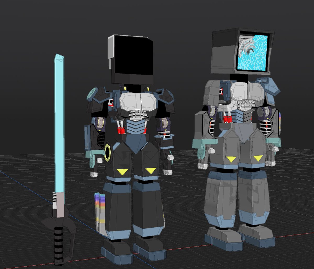 codename_delta's tweet photo. omw redoing my first clanker OC with Vertex editing features that was released in the Community build https://t.co/ALhDUea3VV