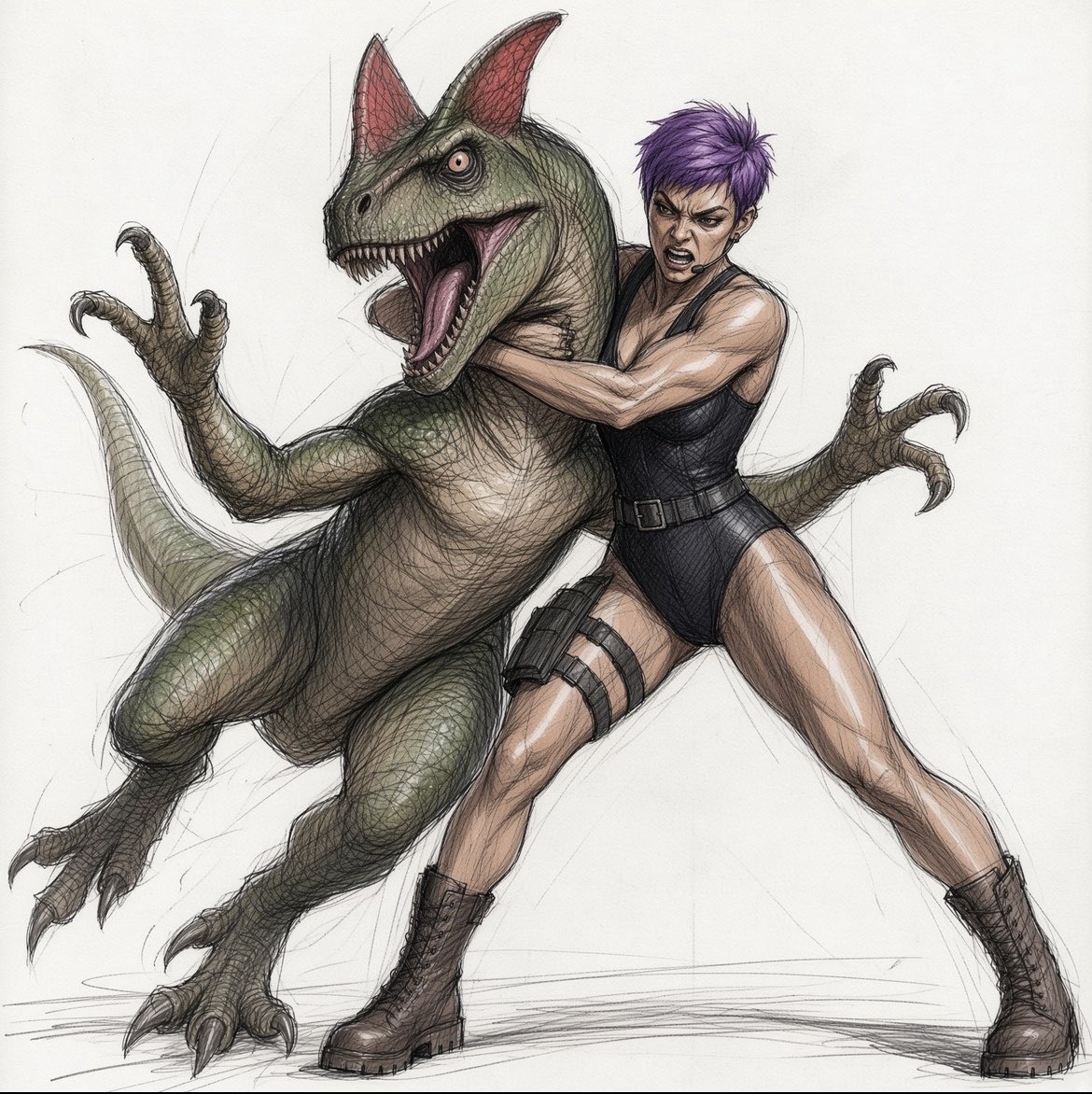 KNesbitt68's tweet photo. Cooking up a character concept 💞
#Stranded #DinoHuntress #LostIsland https://t.co/npIuqnGZFD