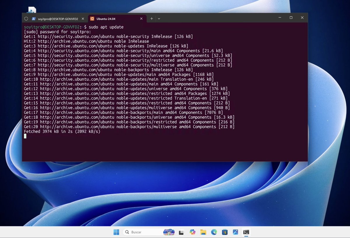 SoyITPro's tweet photo. Jon Seager VP de Ingeniería de @Canonical ha dicho que Ubuntu está creciendo significativamente más rápido en WSL de #Windows11 que como escritorio nativo de Linux. https://t.co/cfTJ5VqKAB