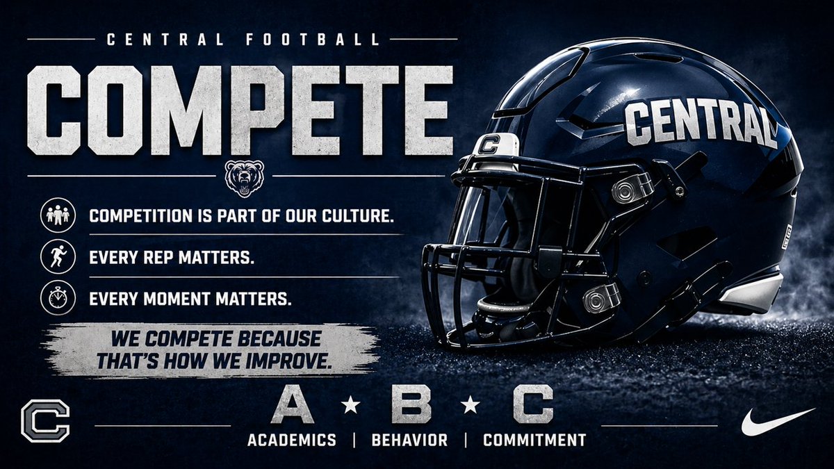 CHSBearsFB's tweet photo. Season Opener Friday night at Home vs Sunlake 7:30 pm.
WE ARE CENTRAL - Believe and achieve. #wedothat https://t.co/UUp0L5KAua