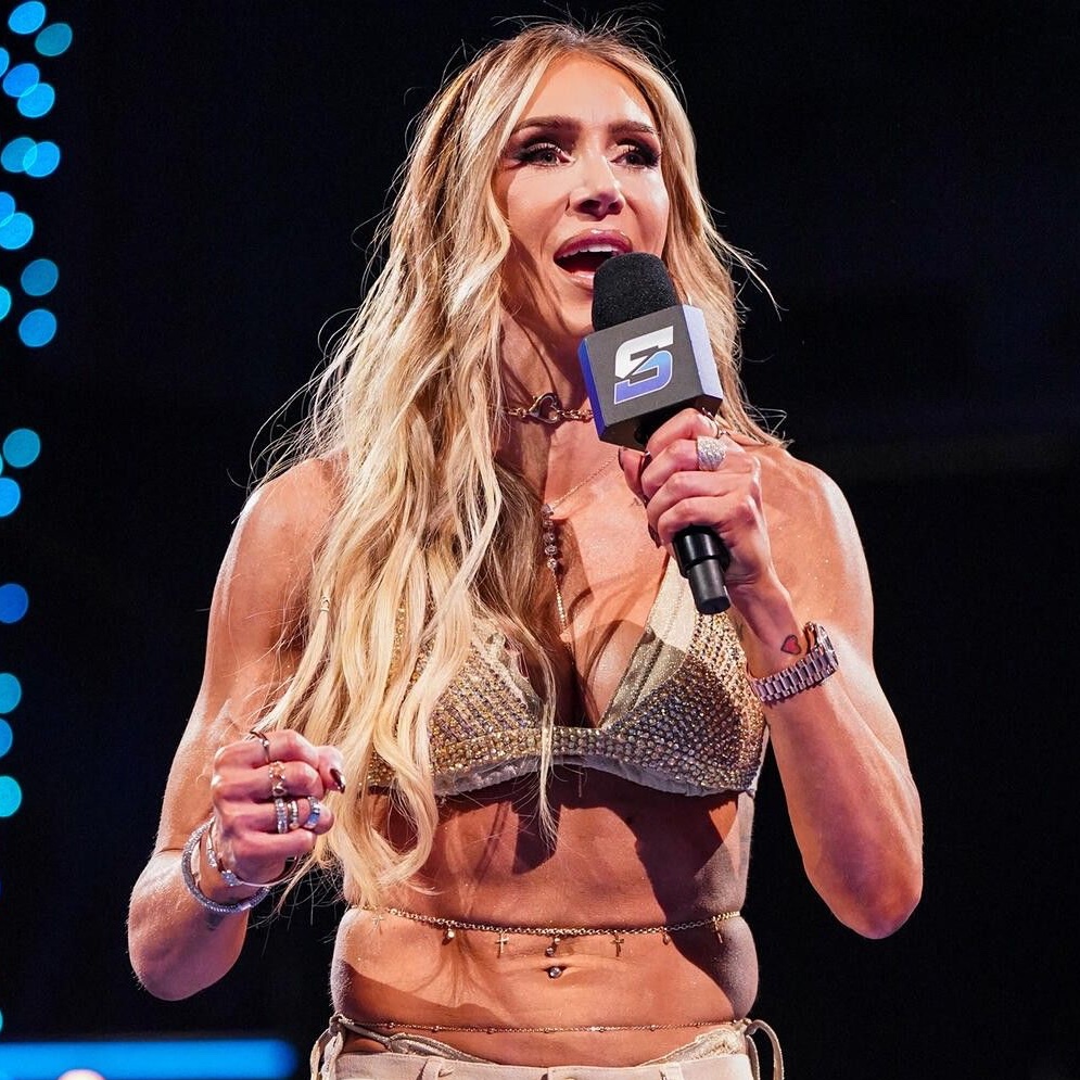 WrestleSeek's tweet photo. Charlotte Flair has wrestled 50 matches in WWE so far in 2026.

That’s currently the most among all WWE main roster wrestlers this year. https://t.co/K32YaLeoBh