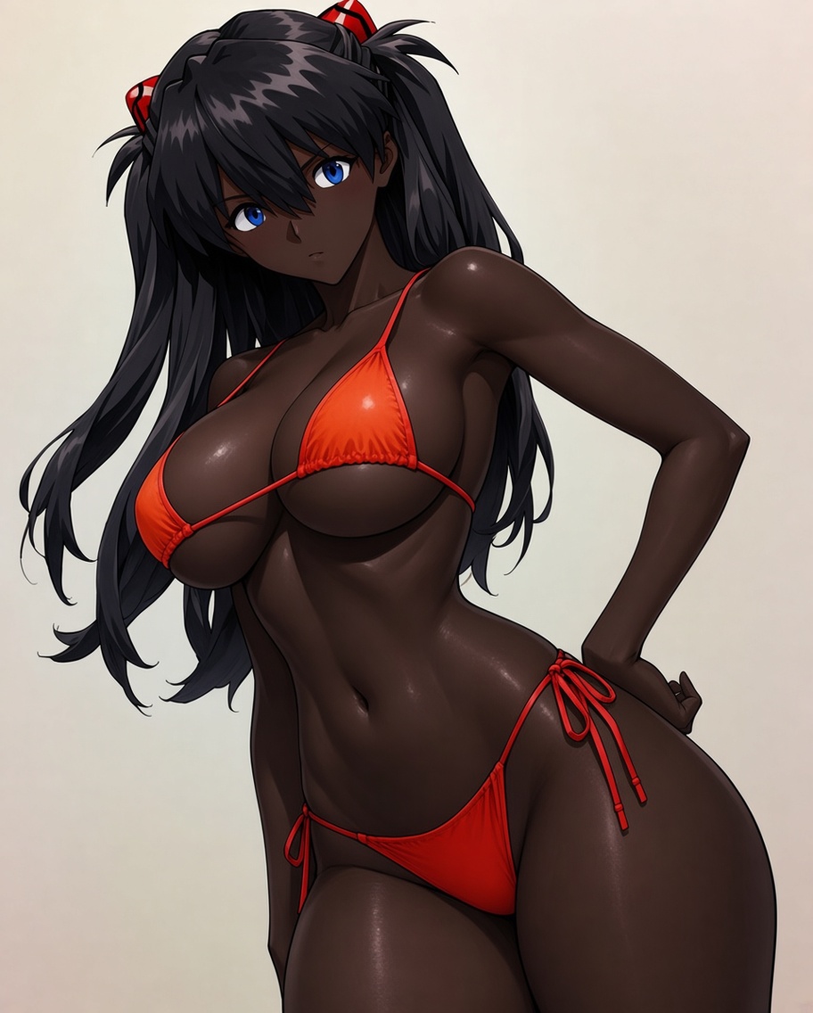 BlackWaifus_'s tweet photo. Asuka Raceswap ❤️🖤💚 https://t.co/Bsl8pqm3It