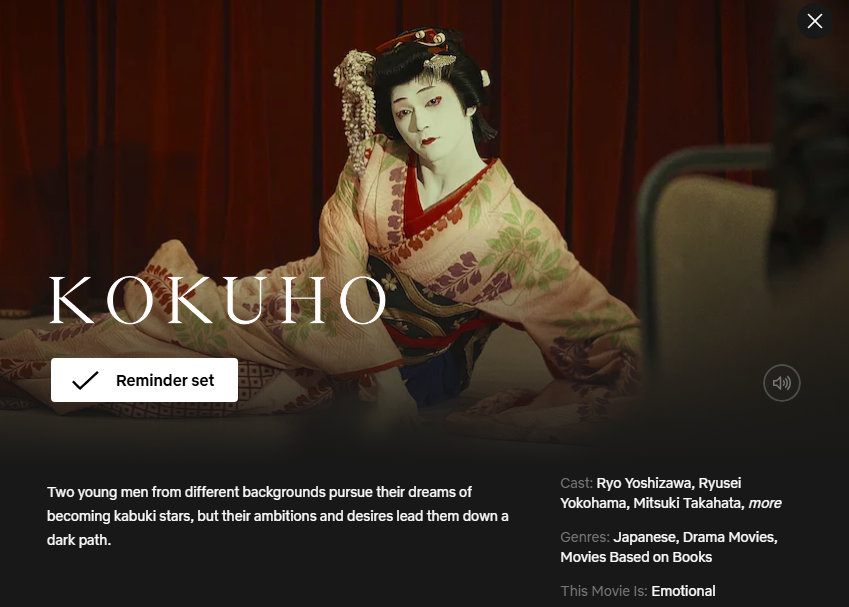 SitiMelyanaaa's tweet photo. KOKUHO (2025) bakal masuk Netflix TH tgl 1 September nanti. Semoga masuk Netflix ID jugaa 🙏🏻

🔗 https://t.co/SvzkhuB05I

(Ini ss-an dari NF TH ya, soalnya aku cek di NF ID pake link belum muncul pagenya) https://t.co/A0TY0MqtN3