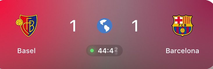 Ola_fx001's tweet photo. 🚨 BASEL EQUALIZE! 😱🔵🔴

Basel 1–1 Barcelona.

Barcelona’s lead is gone as Basel find the equalizer. 👀

Can Barça respond and regain the lead? 👇 https://t.co/HuAt9bKoHo