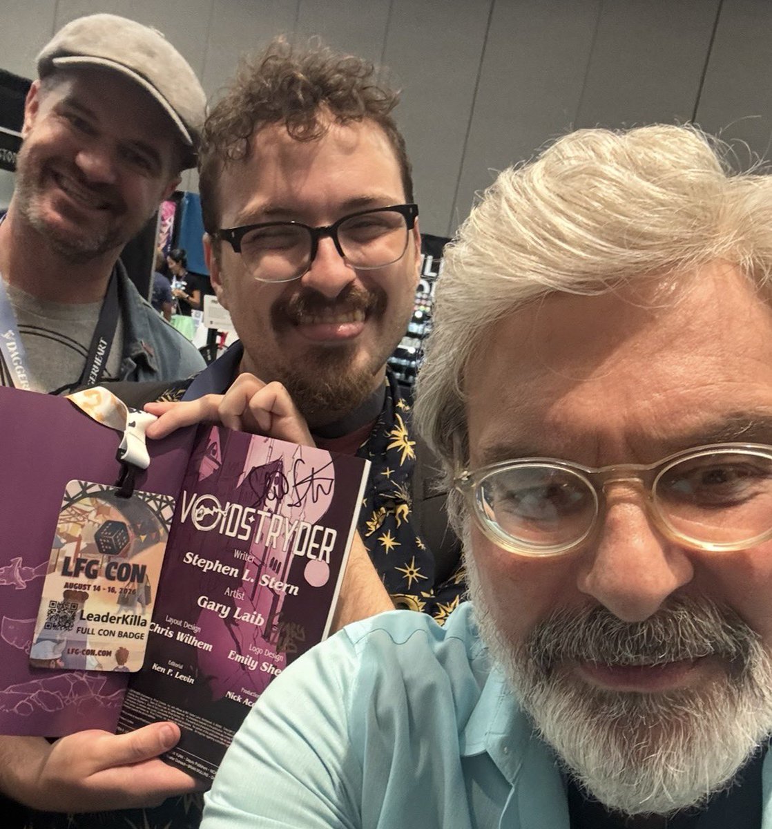 StephenLStern's tweet photo. Such a pleasure joining my VOIDSTRYDER co-creator, the extraordinarily talented artist Gary Laib of Skyhurst Studios, at LFG Con in Burbank yesterday!
The response to our fantasy graphic novel has been so wonderful that I’ll be back today from noon to 2 PM for another signing.
A story of love, death and redemption, brought vividly to life by Gary’s enchanting art, VOIDSTRYDER has been striking a chord with readers young and old. Come by, say hello, and discover the world we created together.
#VOIDSTRYDER #SkyhurstStudios #GaryLaib #1FirstComics #LFGCon