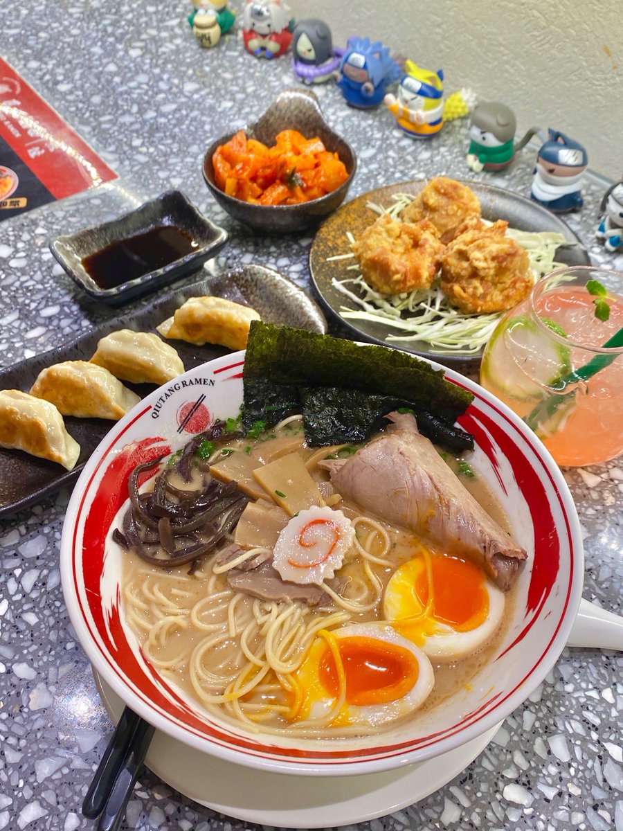kopytov48's tweet photo. Found the coziest hole-in-the-wall ramen spot in downtown! Rich tonkotsu broth, perfectly chewy noodles, and that soft-boiled egg oozing at first bite—10/10 will come back next week! https://t.co/LcqGWBb8VK