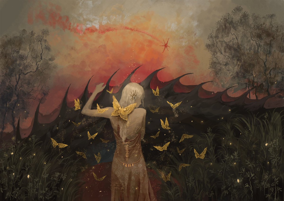 birdy_12yy's tweet photo. Moths and Dragon 
#ASOIAF https://t.co/043HGu7Oba